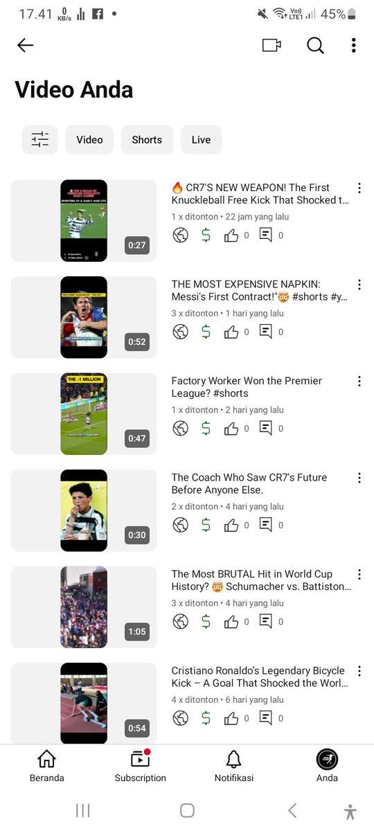 RIZALSAIDUL23's tweet photo. @TeamYouTube Monet 13 okober sampai sekarang view gitu gitu aja tidak ada peningkatan, saya minta bantuan kepada anda agar konten saya kembali lagi banyak view nya, ini yang saya maksud https://t.co/PmlOsNd8Hp