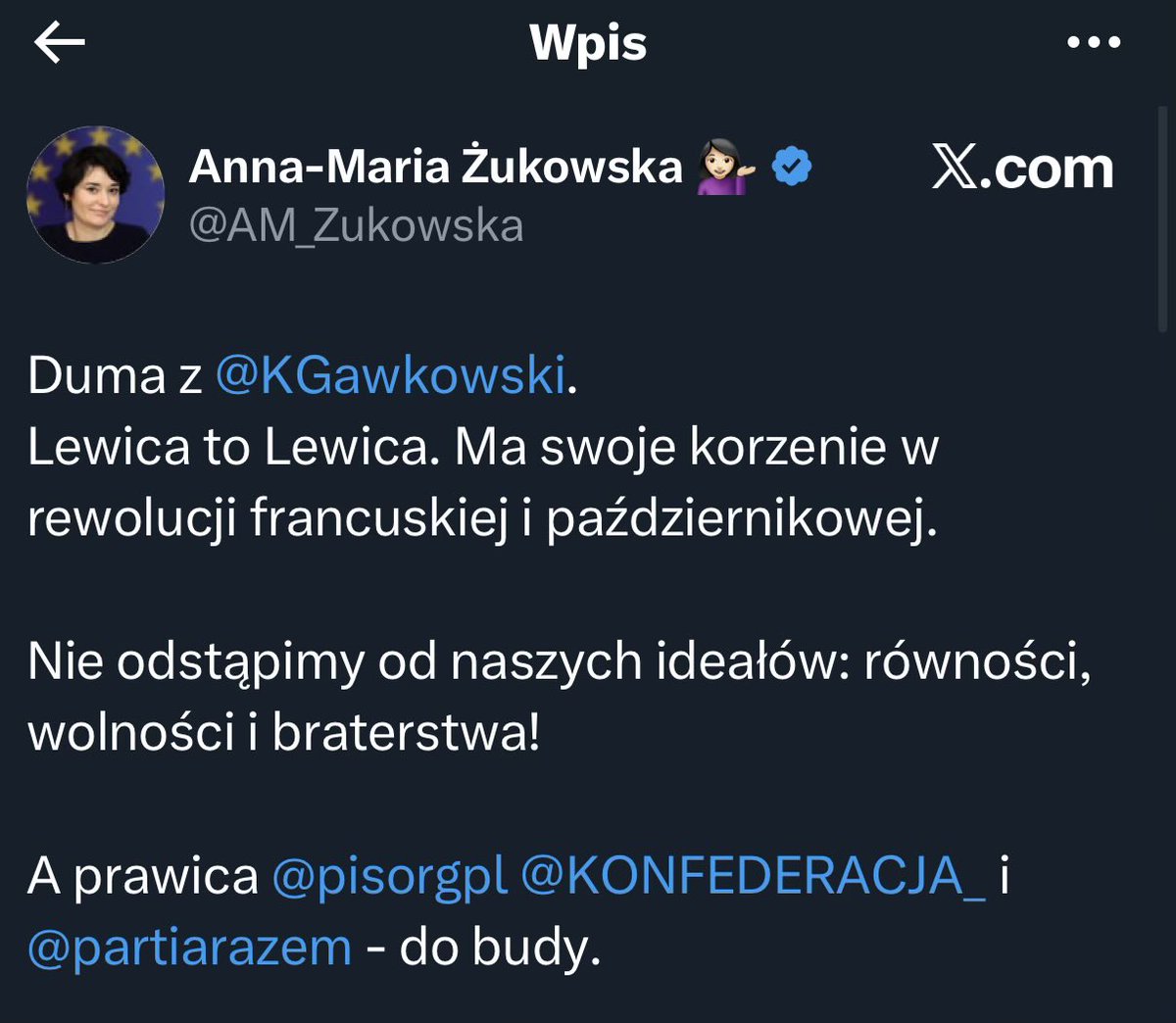 SulkowskiMS's tweet image. Poseł Anna-MilczenieSzansą-Wanna zbanowała mnie, więc nie mogę podać jej wpisu dalej, ale naprawdę nie rozumiem zdziwienia z powodu słów o inspiracji rewolucją francuską czy październikową. Nasza uwaga powinna być skupiona raczej na tym, że wszystkie rządzące Polską partie…