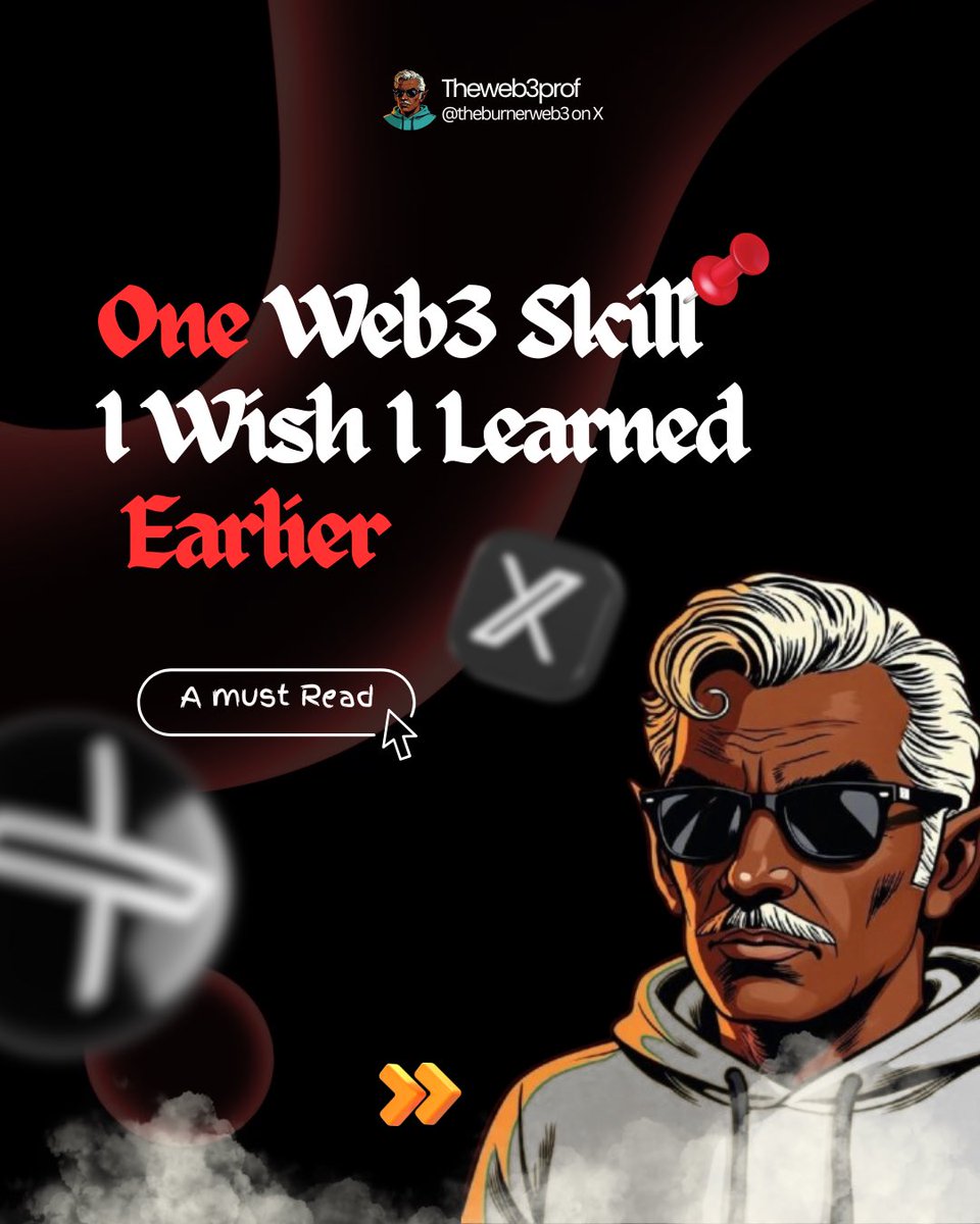 theburnerweb3's tweet image. If I could time travel back to my first day in crypto/Web3, there is one specific skill I would force myself to learn immediately.

» ​It isn’t coding. 
» It isn’t technical trading.
» ​It is simply the ability to … 
Oh wait, you haven’t bookmarked yet, i cant trust you with…