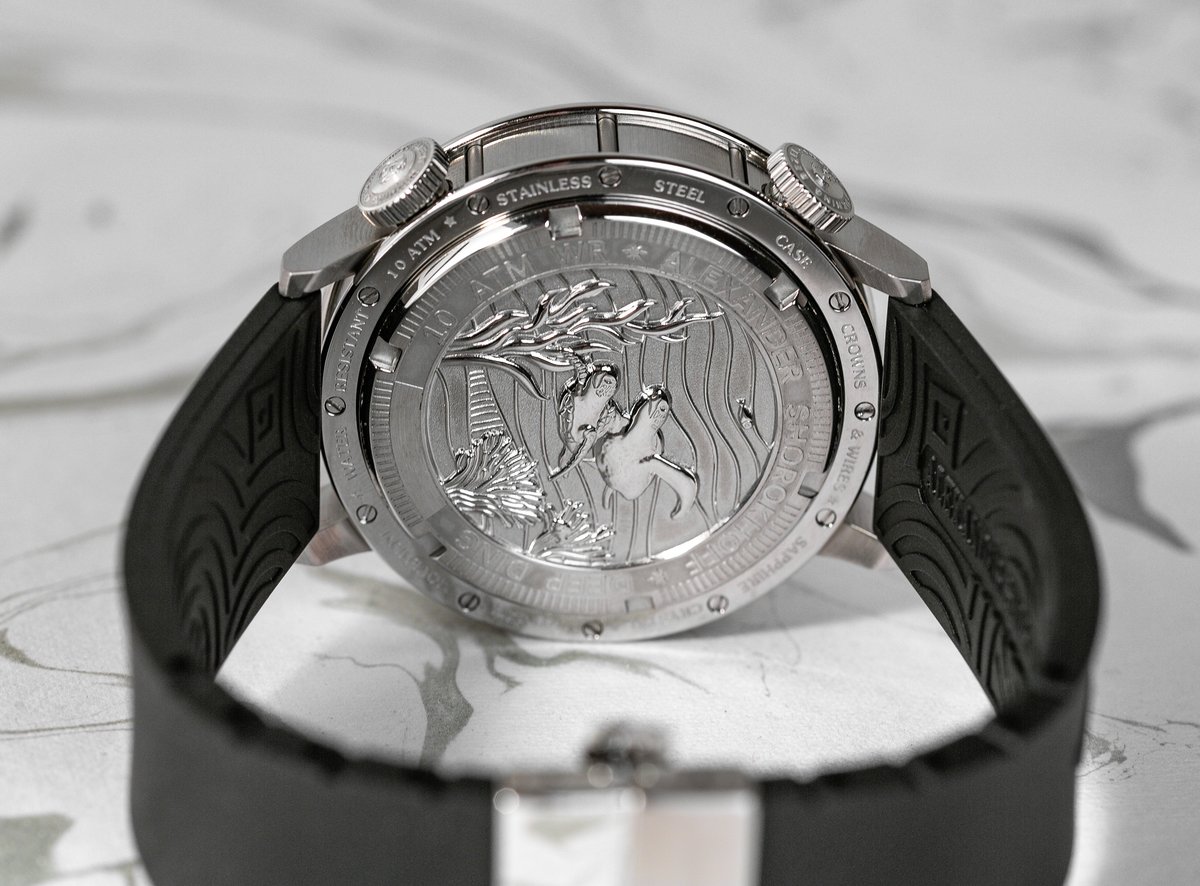 A_Shorokhoff's tweet image. “7 FROM HEAVEN” – NAUTIC NOEL
 
Alexander Shorokhoff presents a masterpiece that is sure to make collectors’ hearts beat faster: the Nautic Noel – the third model in the sought-after 7 from Heaven series. Now online: alexander-shorokhoff.com/en/boutique/na…
#alexandershorokhoff #nautic #noel #new