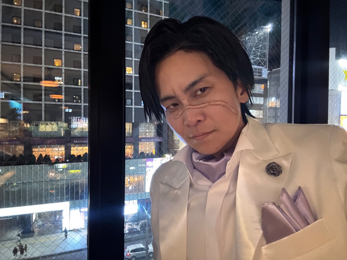 kyuCOSAC's tweet image. 勝手に冠婚葬祭展フライング＋創作‼️

「婚」の柏木さん💍

「俺と盃を交わすのか？三々九度の方のな。」

併せ前日のオフ会で撮影しました♪