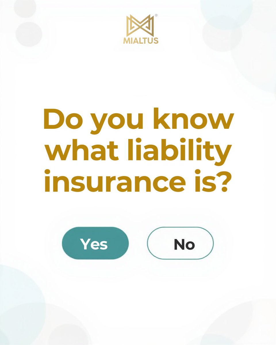 Quick poll: Do you know how liability insurance protects you from legal and financial risks?

Comment Yes or No — we’re breaking it down in the next post.
#LiabilityInsurance #BusinessProtection #SMEIndia #RiskManagement #CorporateRisk #InsuranceAwareness #Mialtus #PushButton
