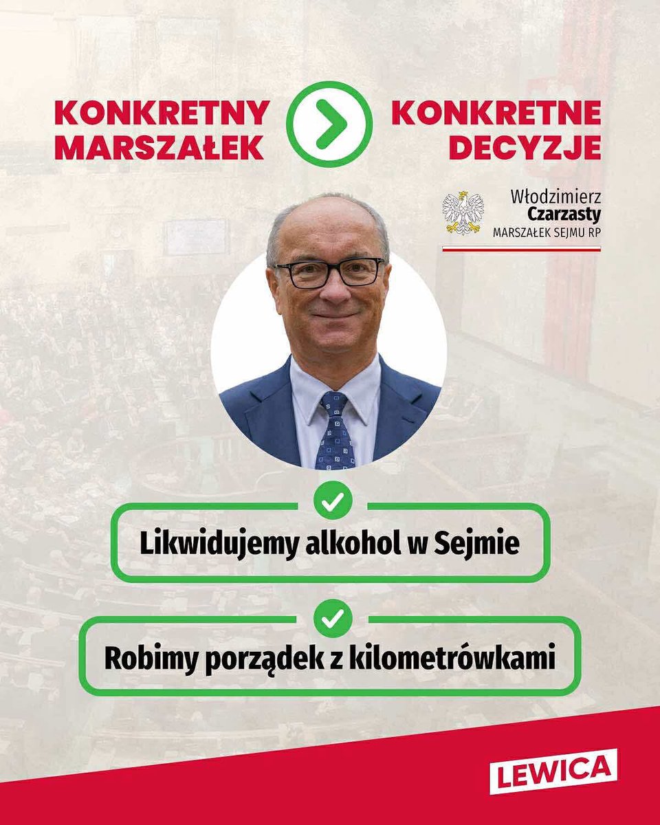 __Lewica's tweet image. ‼️ Sejm ma być miejscem, które daje przykład – nie miejscem przywilejów. Dlatego czas uporządkować to, co od lat było zamiatane pod dywan!

Dwa problemy = dwie konkretne decyzje. Marszałek @wlodekczarzasty, słuchając głosu Polek i Polaków, wprowadza realne zmiany:

🚫 Złożyliśmy…