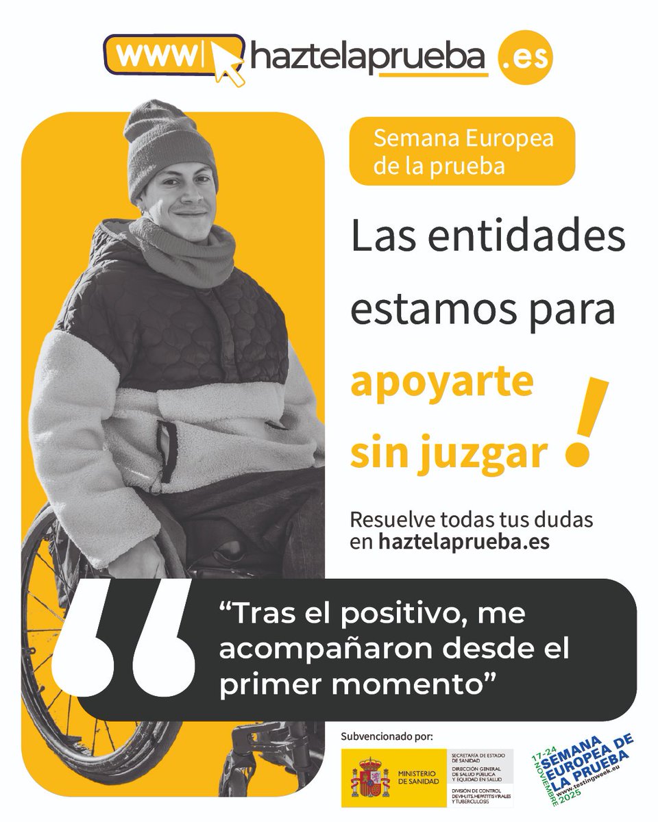feccascyl's tweet photo. Las entidades estamos para apoyarte sin juzgar.
“Tras el positivo, me acompañaron desde el primer momento”
En ese camino, las entidades estamos para apoyarte sin juzgar, sin importar tu situación administrativa o en qué territorio vivas: https://t.co/dRd2oGw7pG https://t.co/EpU0D9tJfR