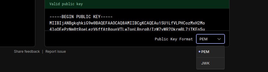Dghost_Ninja's tweet image. Won&apos;t be bad if xjwt.io includes other format for those working with public keys or RS256 Alg, just like JWT[.]io has. Not just 256 bit

Been trying to verify this token signature n manipulate same time and it&apos;s really stressful @commando_skiipz @ExploitforgeLTD