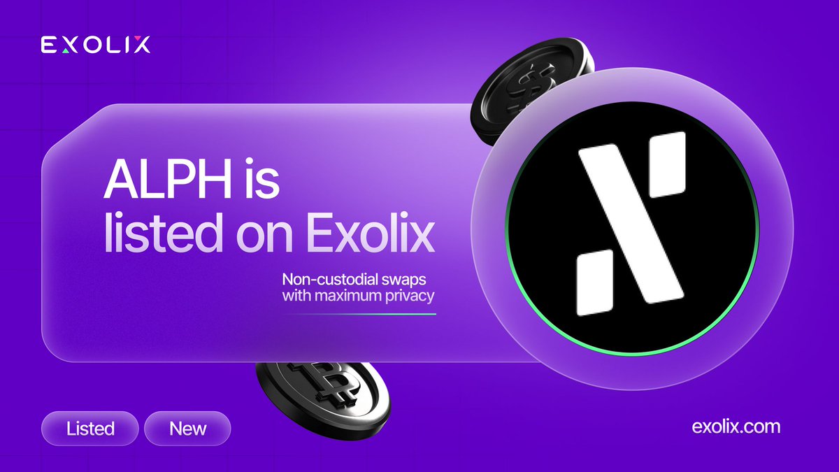 LIODEECRYPTO's tweet image. Huge news!
$ALPH, the native token of the @Alephium L1 network, is now available for fast &amp;amp; private swaps on @exolix_com

Swap $ALPH in a few clicks and enjoy  a smooth, secure, and user-friendly experience.

Join the revolution: exolix.com/currencies/alph

#Alephium $ALPH