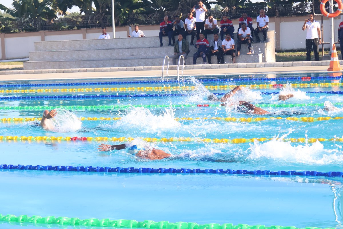 12bnndrf's tweet photo. The Inter-Zonal Swimming Competition 2025 made waves at #12NDRF ! With fierce strokes and unstoppable spirit, E &amp; NE Zone clinched the title in a thrilling finale. A salute to fitness, unity, and the power of teamwork! https://t.co/mzEerUKCaX