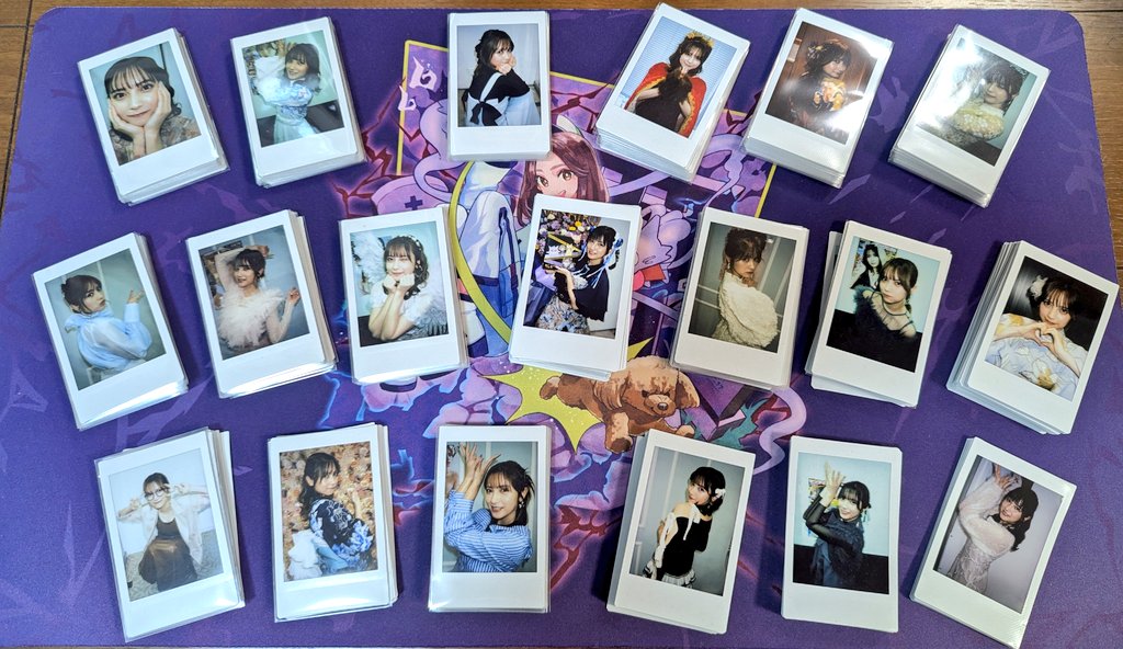 リア チェキ なしこたそ 今年のチェキ✌️ リアイベ258枚 宿チェキ等85枚 全部で343