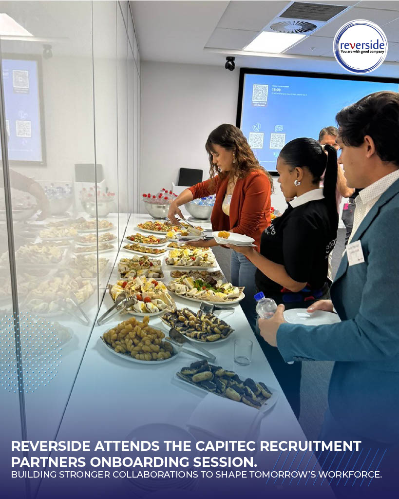 Reverside1's tweet image. Reverside proudly attended the @CapitecBankSA  Recruitment Partners Onboarding Session, a valuable opportunity to strengthen collaboration, align on recruitment priorities, and support impactful talent solutions. 
#reverside #Capitec #livebetterwithcapitec #BankWithCapitec