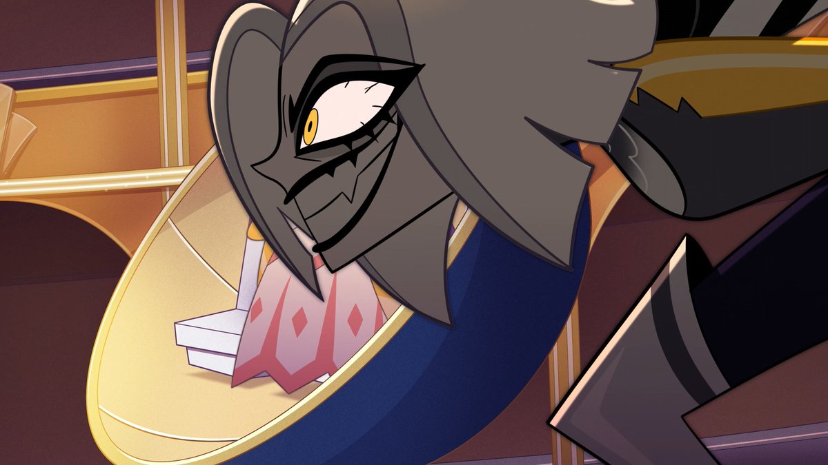 KingpinThawne's tweet photo. Lute girl chill. See this is what I mean when I said she's a sadist bitch #HazbinHotel https://t.co/2nydsqDNRY