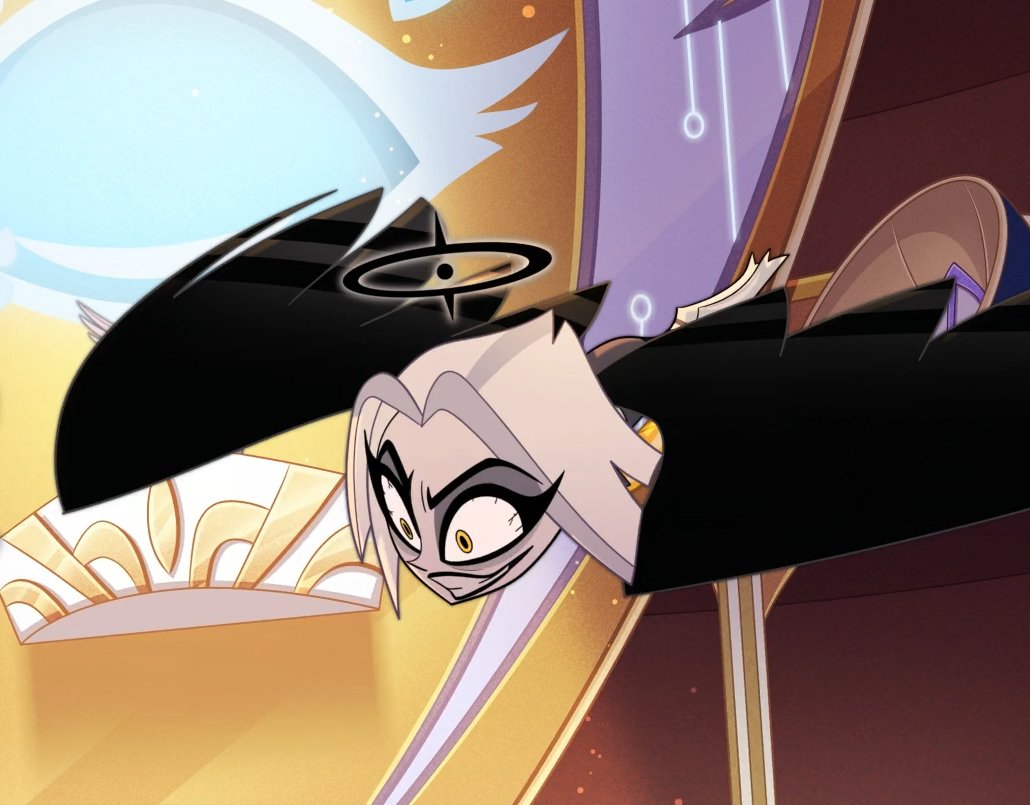 KingpinThawne's tweet photo. Lute girl chill. See this is what I mean when I said she's a sadist bitch #HazbinHotel https://t.co/2nydsqDNRY