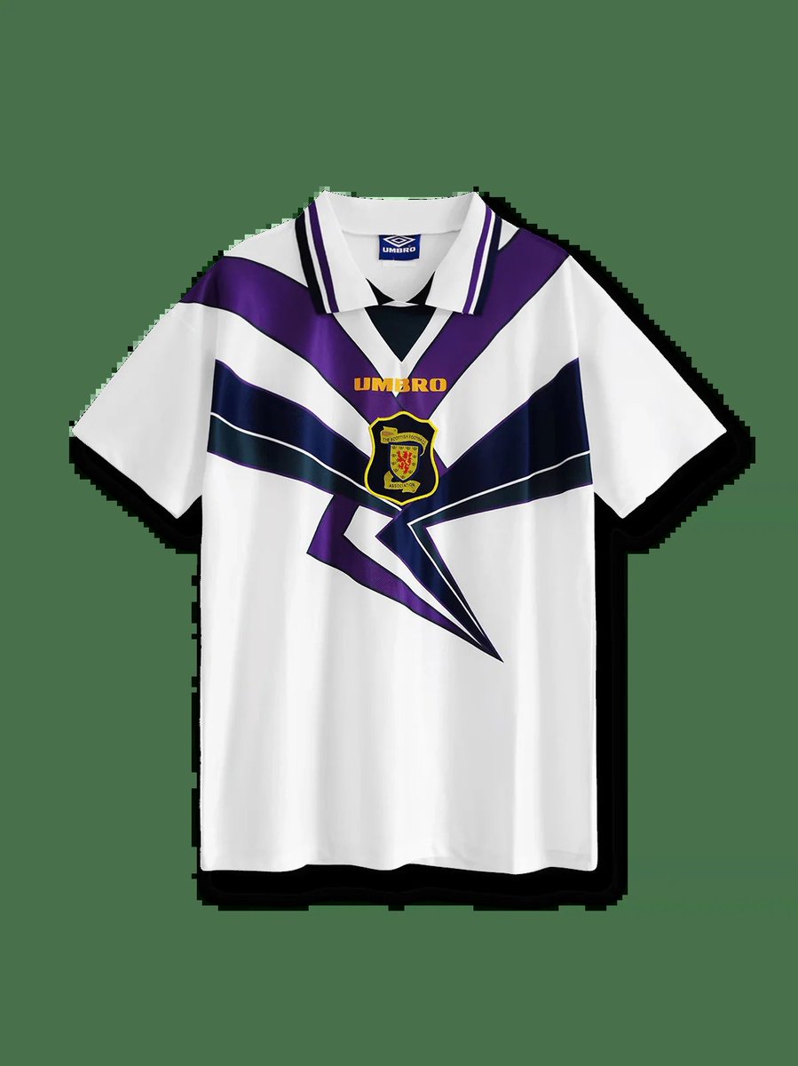 アンブロ　スコットランド代表　1993/95 アウェイ　ユニフォーム スコットランドというと個人的にはアンブロ時代のアウェイユニフォーム