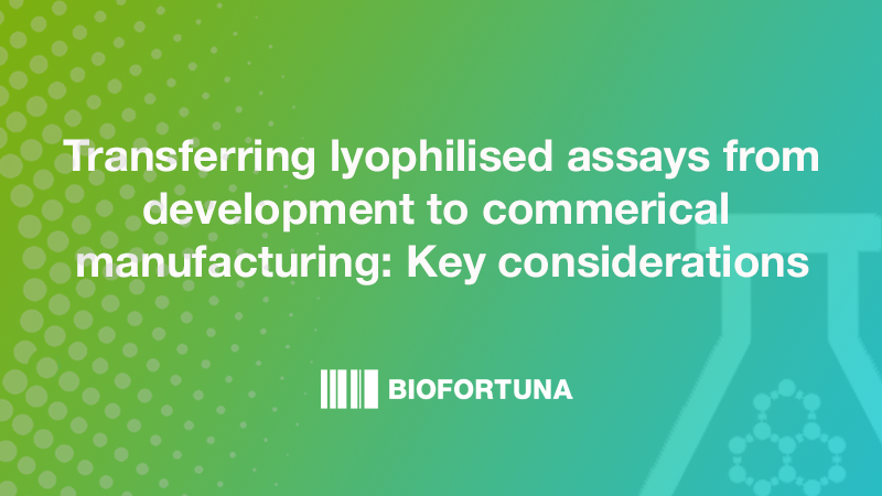 BiofortunaLtd's tweet image. Transferring a lyophilised assay from development to manufacturing involves several key considerations:

⚙️ Freeze dryer capabilities
🧪 Formulations
✅ Validations
🔬 Quality control

Learn more 👉 bit.ly/3XAm5s2

#Lyophilisation #AssayDevelopment #ScaleUp