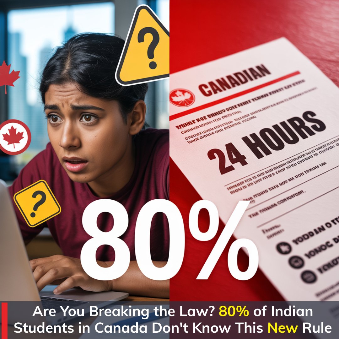 yaxisstudy's tweet image. 🚨 ALERT: 80% of Indian students in Canada don&apos;t know about THIS work rule change!
y-axis.com/visa/study/can…
Have questions about studying or working in Canada? Drop a comment below or DM us
#CanadaStudy #InternationalStudents #StudyInCanada #IndianStudentsAbroad #CanadaWorkPermit