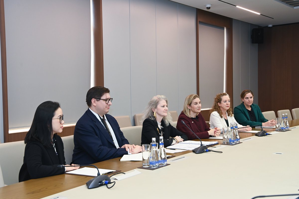 Today I met with Allison Hooker, U.S. Under Secretary of State for Political Affairs <a href="/UnderSecStateP/">Allison M. Hooker</a>.

We discussed the current state and prospects of 🇦🇿–🇺🇸 cooperation, the Azerbaijan–Armenia peace process, as well as regional and global security issues.

We reaffirmed the