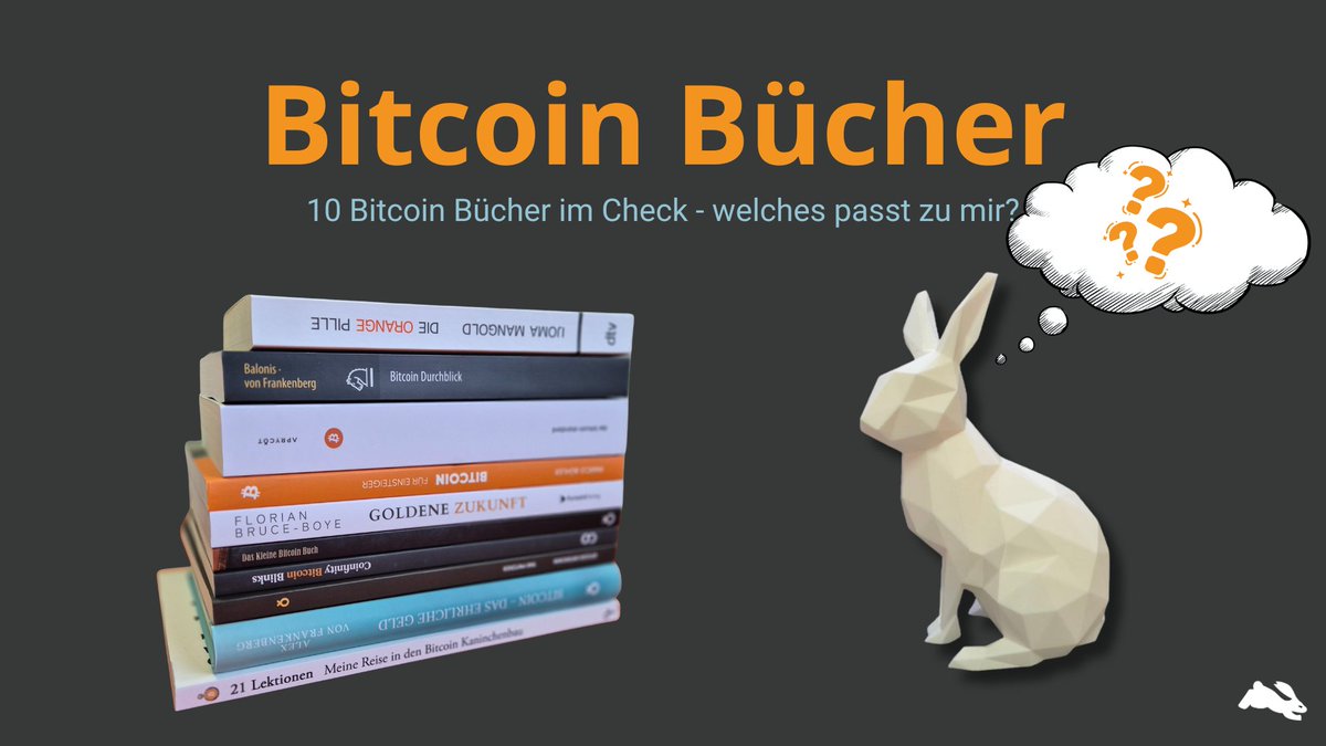 Neues Video 📺

Wir stellen dir 10 Bitcoin Einsteigerbücher vor und erklären, welches Buch zu welchem Typ passt.

So sollte sich der „Bitcoin-Bücherdschungel“ für dich deutlich lichten. 🌿📚

Zum Video:
youtu.be/QOAvMDV6Fn4

Zu den Büchern:
dezentralshop.ch/produkt-katego…

Mit dabei