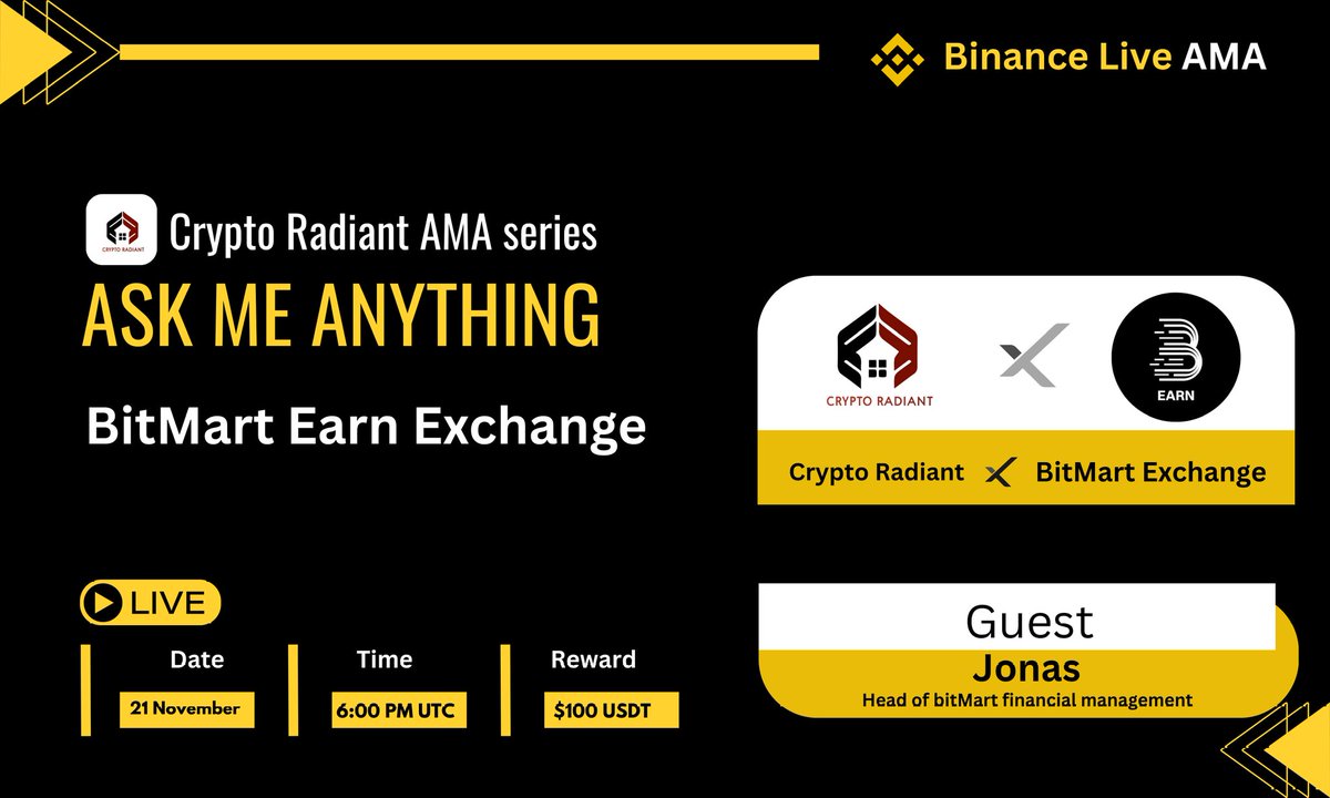 CRYPTO RADIANT | AMA + SPACE tweet media
