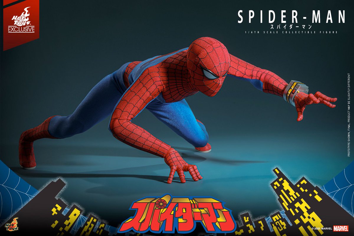 SpiderMan_Newz's tweet image. Hot Toys have revealed a Toei Spider-man figure