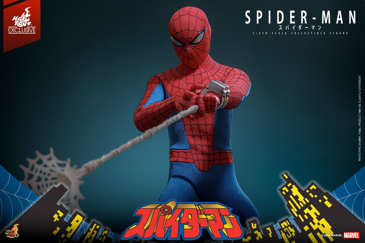 SpiderMan_Newz's tweet image. Hot Toys have revealed a Toei Spider-man figure