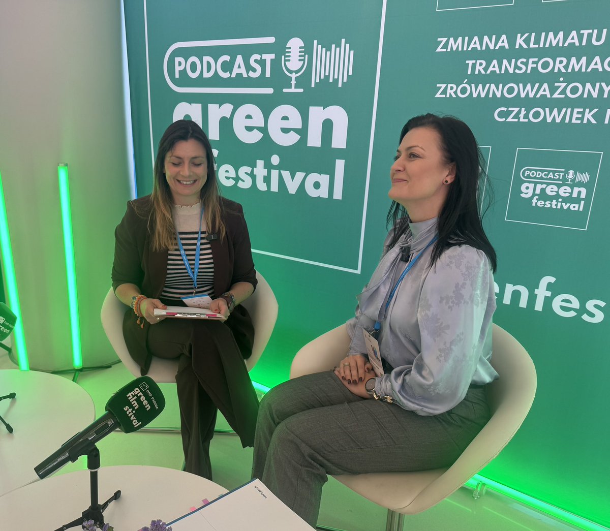 WodyPolskie's tweet photo. @WodyPolskie a zmiany klimatu. O projektach, inwestycjach, działaniach i nie tylko. Dobra rozmowa dyrektor Agnieszki Gądek z @RZGWKrakow podczas @OpenEyesEconomy Summit. Do zobaczenia już wkrótce 📹
#GreenFilmFestival
#BezpieczneWody
#StopSuszy #StartRetencji https://t.co/C6AHGjEvTF