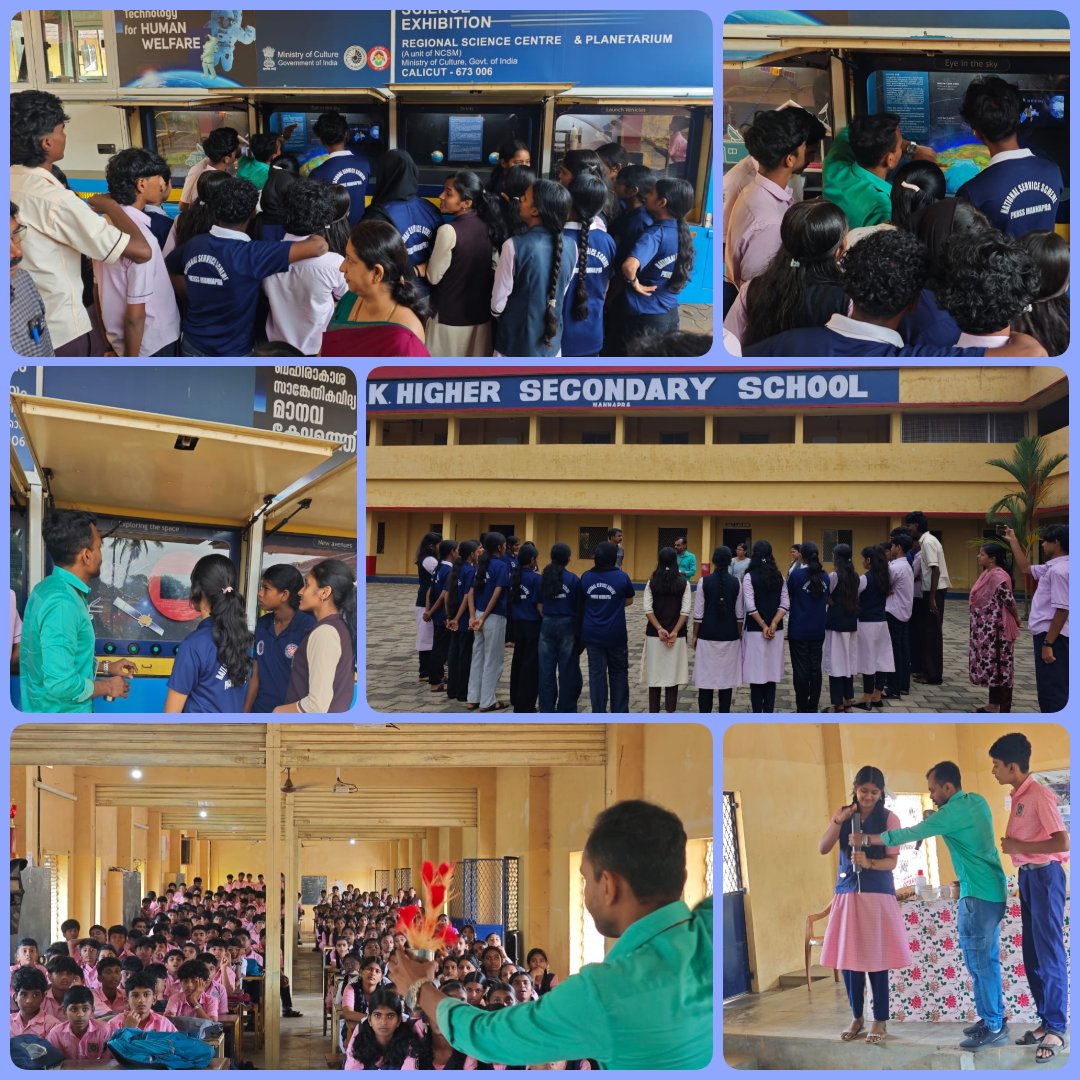 ncsmgoi's tweet image. An engaging Mobile Science Exhibition program was organised by @rscpcalicut, a unit of @ncsmgoi, @MinOfCultureGoI at PK HSS, Mannapra, in Palakkad district, Kerala, where students explored science through interactive exhibits and hands-on learning.

#ScienceForAll #STEMEducation