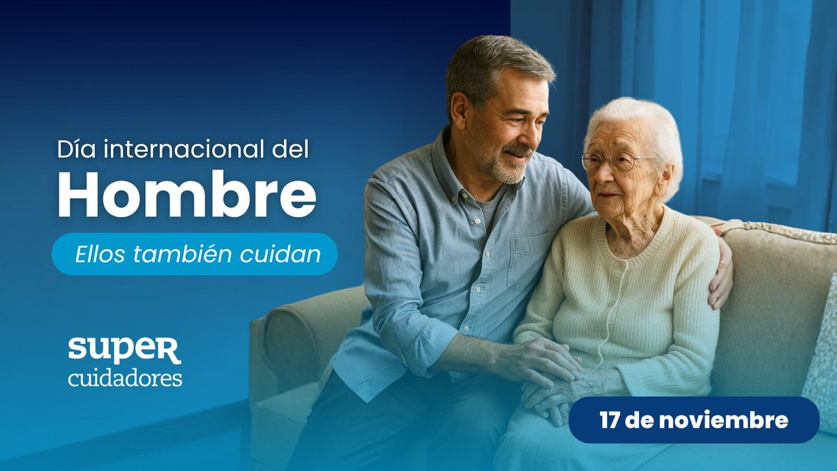 SUPERCUIDADORES's tweet image. Cada vez más hombres rompen estereotipos cuidando con vocación. 
💙 Cuidar no tiene género. 
#SUPERCUIDADORES #EllosTambiénCuidan