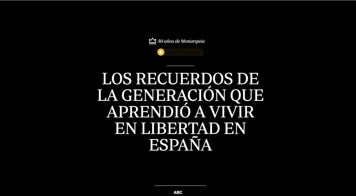 50 años de la Monarquía 

Entre la muerte de Franco el 20 de noviembre de 1975 y la aprobación de  la Constitución, cuyo referéndum se celebró el 6 de diciembre de 1978, pasaron tres años. 

players.brightcove.net/55814260001/Bk… via <a href="/abc_es/">ABC.es</a>