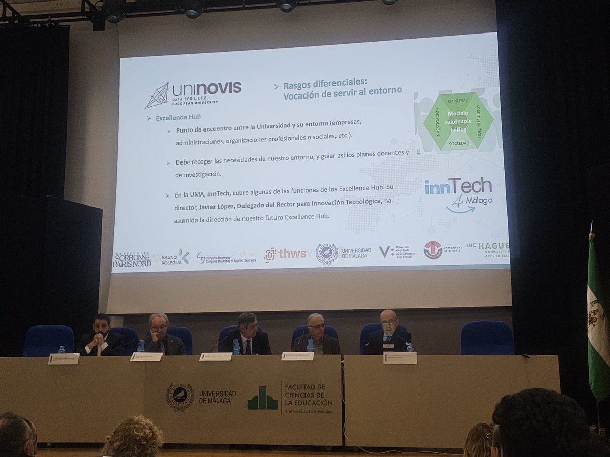UMAinnTech's tweet image. 🙌Asistimos a la presentación de UNINOVIS, alianza de ocho universidades entre las que se encuentra la @InfoUMA, para impulsar una comunidad académica comprometida con el bienestar social.