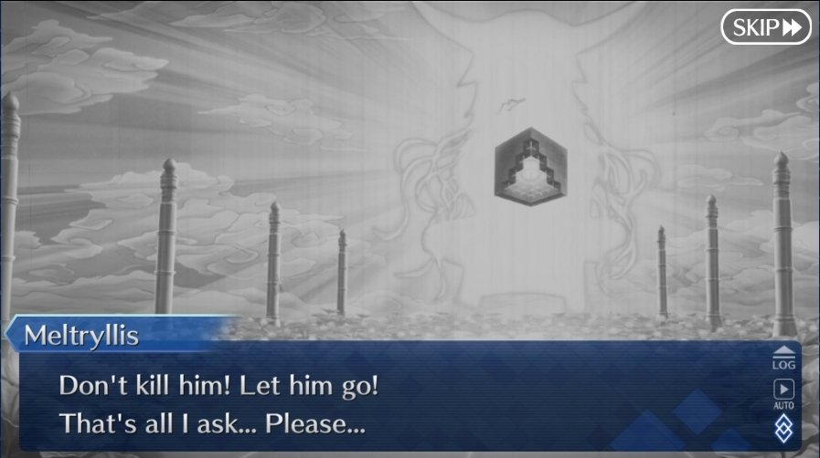 Kamumu18's tweet image. Ah, this scene...

If you knew Melt back in CCC, you know why this part hits so hard.

Meltryllis, the sadistic girl who would take whatever she wanted and kill anyone in her way, even these she liked...

... Begging to spare the life of the person she came to genuinely love.