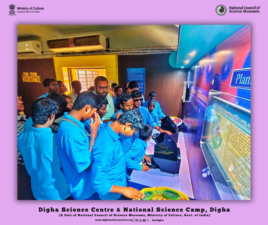 dscdigha's tweet image. It was our distinct privilege to welcome students from the Sri Aravinda Institute for Sightless, Siuri. They explored exhibits through tactile learning, proving that curiosity knows no limits.
@ncsmgoi @MinOfCultureGoI 
#ScienceForAll #AccessibleLearning #Inspiration