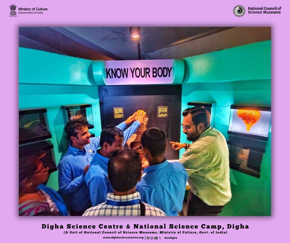 dscdigha's tweet image. It was our distinct privilege to welcome students from the Sri Aravinda Institute for Sightless, Siuri. They explored exhibits through tactile learning, proving that curiosity knows no limits.
@ncsmgoi @MinOfCultureGoI 
#ScienceForAll #AccessibleLearning #Inspiration