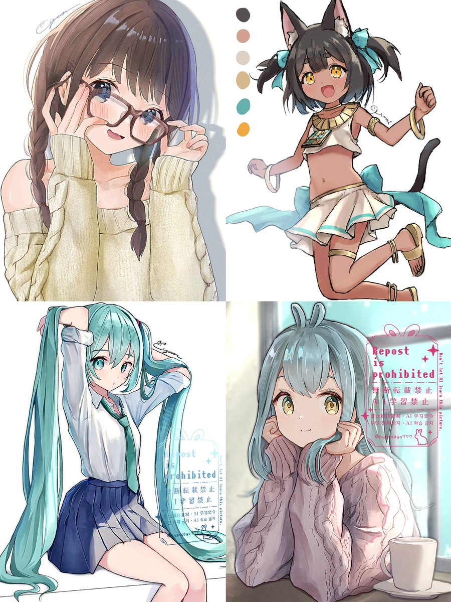 cyanxxx4an's tweet image. #遅咲き絵師の輪
小さい頃から絵は描いていましたが、
本気で描き始めたのは3年前くらいです。

まだまだ成長途中ですが、
今は“いつか自分のイラスト本を作ること”を目標に描いています。

新しいご縁があればなお嬉しいです…✨🐰