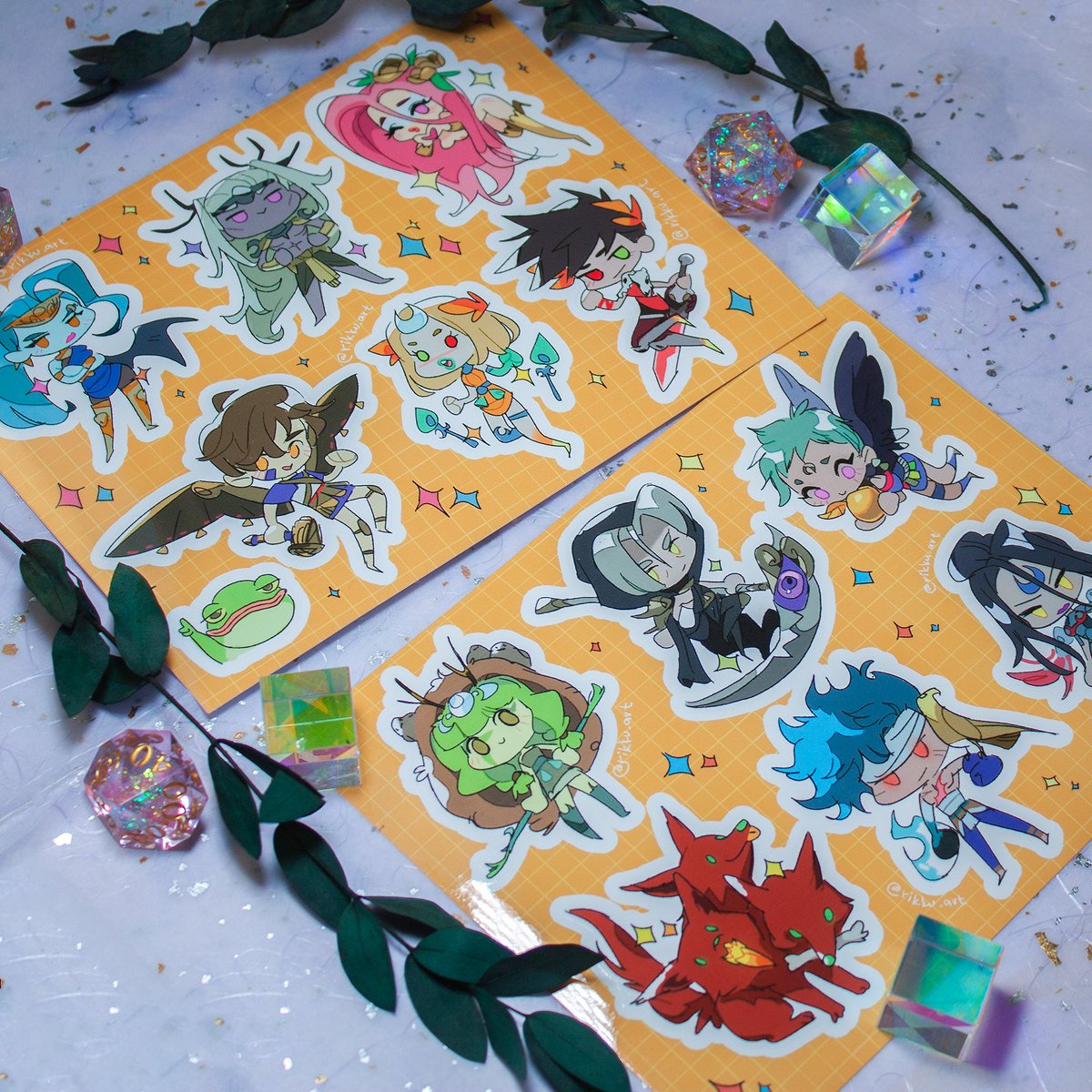 rikku_the_leaf's tweet image. hades 2026 selfie calendar and stickos are ready :з Calendar has one secret selfie~ #hades2