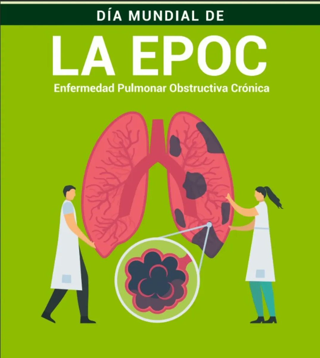 Hoy, 19 de noviembre, es el Día Mundial de la EPOC (Enfermedad Pulmonar Obstructiva Crónica ).
Esta enfermedad consiste en una obstrucción persistente del flujo aéreo y genera un daño progresivo en los pulmones.