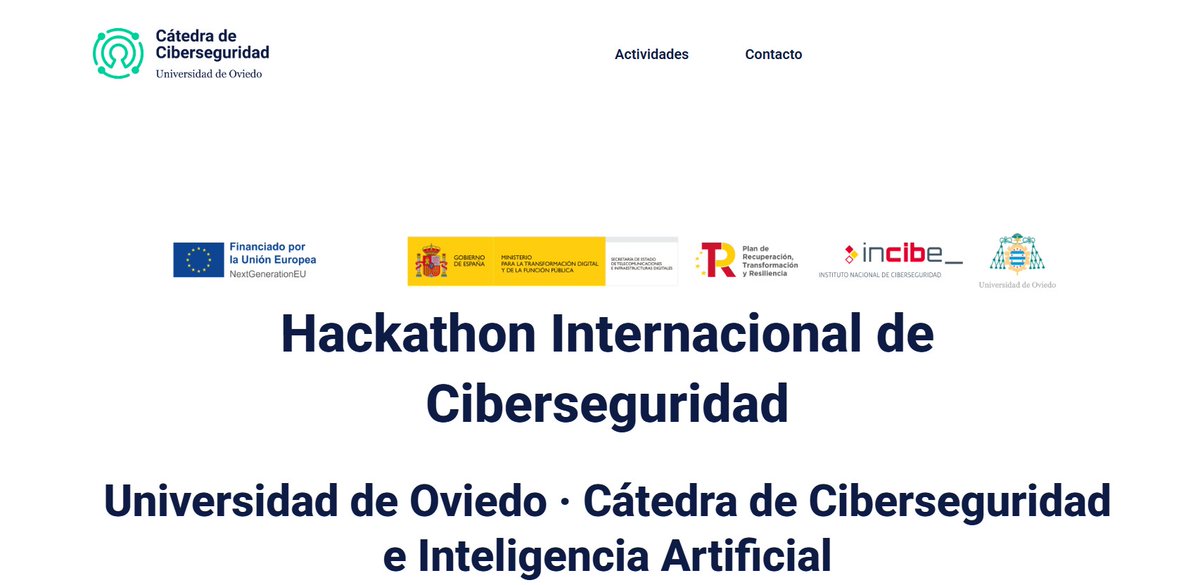 ClusterTICAstur's tweet image. Encuentro Sectorial de Ciberseguridad
#Hackathon  Ciberseguridad, #Oviedo 

Fecha; 19 de noviembre
Hora: 15:30 – 19:00
Lugar: Campus del Milán, Antigua Capilla, Universidad de Oviedo

Más información: unioviedo.es/ccuniovi/progr…