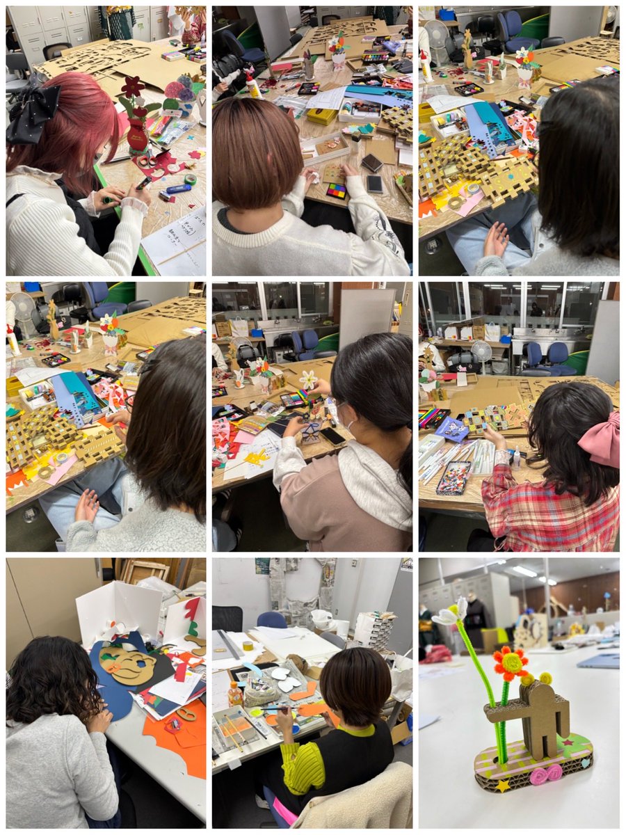 この週末、梅小路公園で開催される「循環フェス」に暮らしのグッズデザイン領域の有志学生1年〜専攻科の14名が洛西紙工株式会社さまのブースでワークショップをします✂️🧩

学生たちが考えたダンボールの商品も販売します！入場無料！

◆11月22日(土曜日)
◆10時〜16時