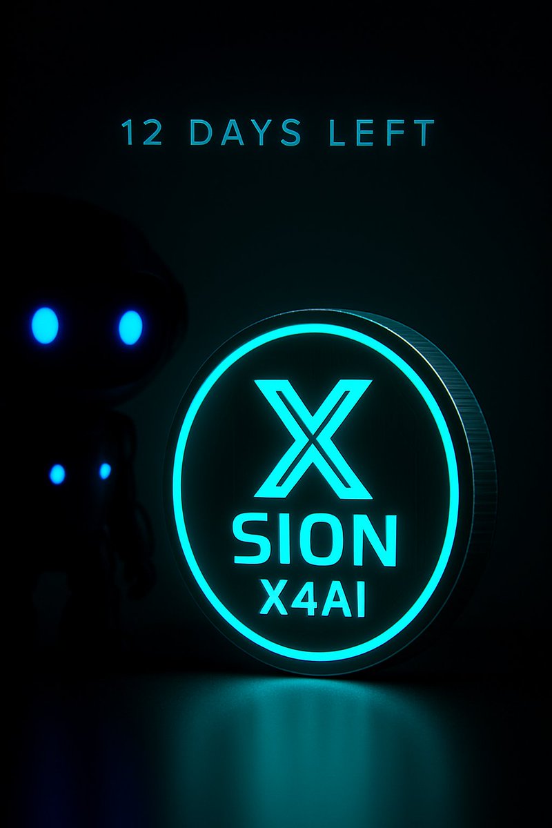12 DAYS LEFT ⏳
SION is where crypto meets AI.
It connects multiple blockchains and uses intelligent routing to make transactions faster, smarter and cheaper.
One network, one flow – powered by X4AI. ⚡🤖
Soon on Pump and Dexscreener – are you ready to get in?
#SION #X4AI #Crypto