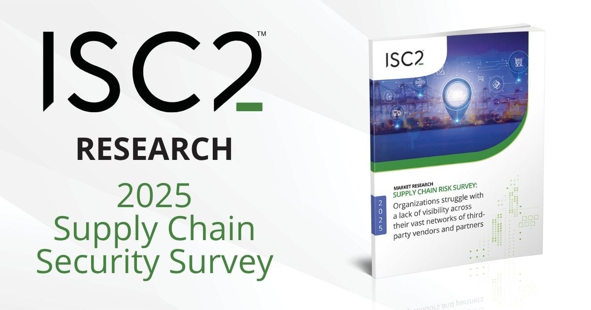 ISC2's tweet image. New report just released!  
 
ISC2 Supply Chain Risk Survey: 70% of Respondents Are Highly Concerned 

isc2.org/Insights/2025/…  

#supplychainsecurity 
#supplychainrisk 
#cybersecurity 
#cybersecurityresearch
