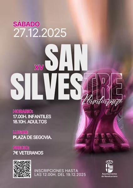 📅 XV San Silvestre Navalcarnero Fecha: 27 de diciembre de 2025 Lugar: Navalcarnero (Madrid) 
Carrera popular de fin de año abierta a todas las categorías. 
Más información en 👉 fororunners.es/event/xv-san-s… Plazas limitadas. #SanSilvestreNavalcarnero