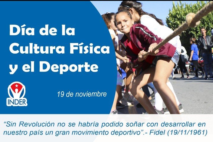 En el Día de la Cultura Física y el Deporte recordamos las palabras visionarias de #Fidel en esta fecha de 1961, hito fundamental en los logros de #Cuba en estos ámbitos. #100AñosConFidel