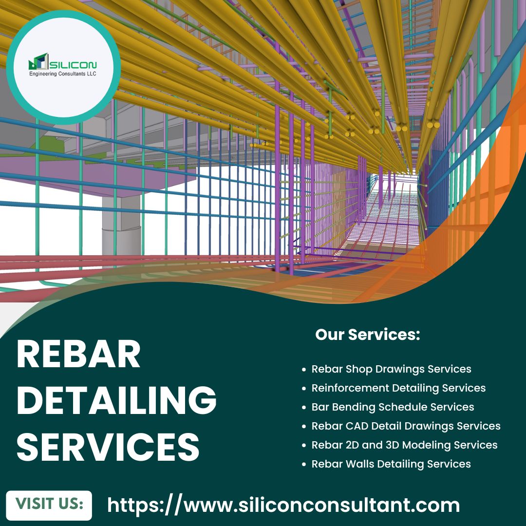 siliconecllc's tweet image. #SiliconEngineeringConsultant #USA, a leading #RebarDetailingOutsourcing Services provider in the #UnitedStates’ #AECIndustry, offers best in class #RebarDetailingServices meticulously crafted to deliver precise and accurate detailing.
🌐 siliconconsultant.com/services/rebar…

#aec #cad #bim