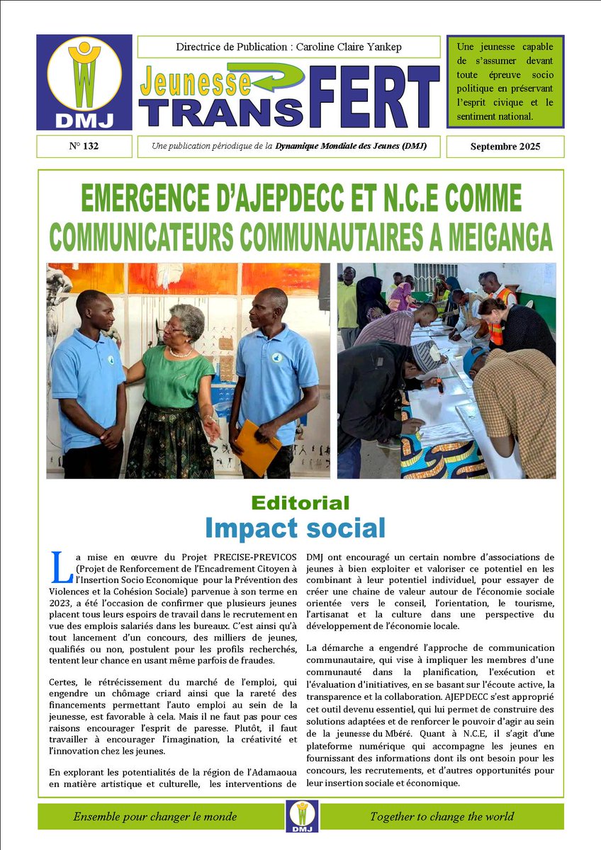 DMJ - Dynamique Mondiale des Jeunes tweet media