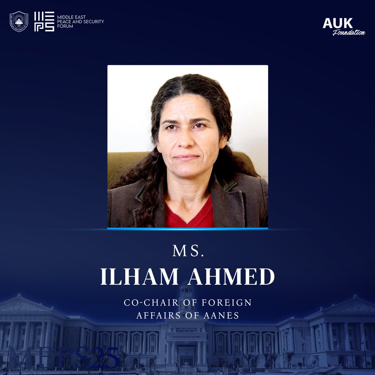 aminahekmet's tweet image. Ilham Ahmed, responsable de relaciones exteriores en #Rojava: &quot;Un proceso de paz sin la participación de las mujeres está condenado a terminar en guerra&quot;.