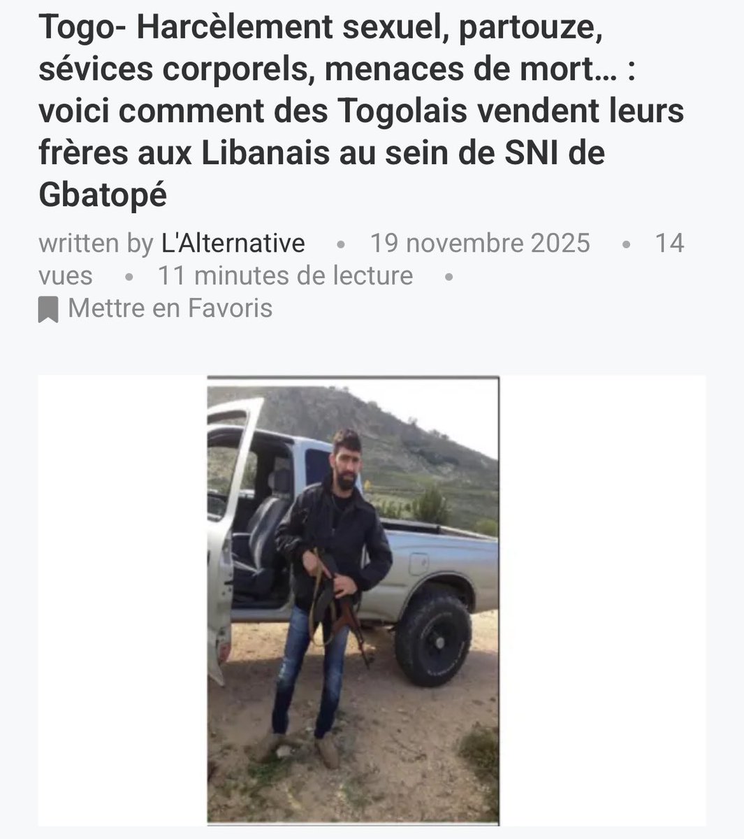 mr_ouro_'s tweet image. Comment on peut laisser ces merdes humaines venir sur notre propre territoire et nous traiter comme des esclaves ???

À quoi jouent les autorités togolaises ?
La justice fait quoi de cette affaire ?
Si on a encore une justice dans ce pays.
#FreeTogo #FaureMustGo