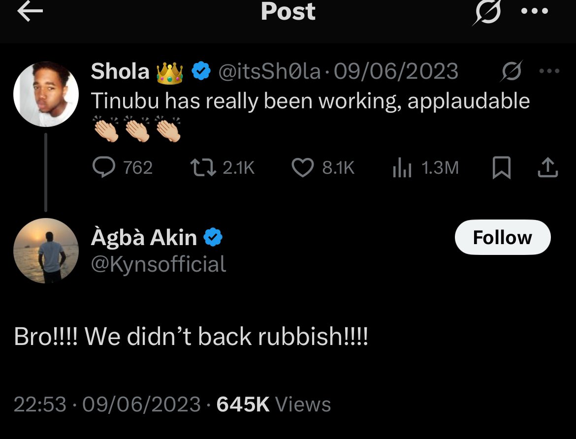 UnkleAyo's tweet image. Two idiots.