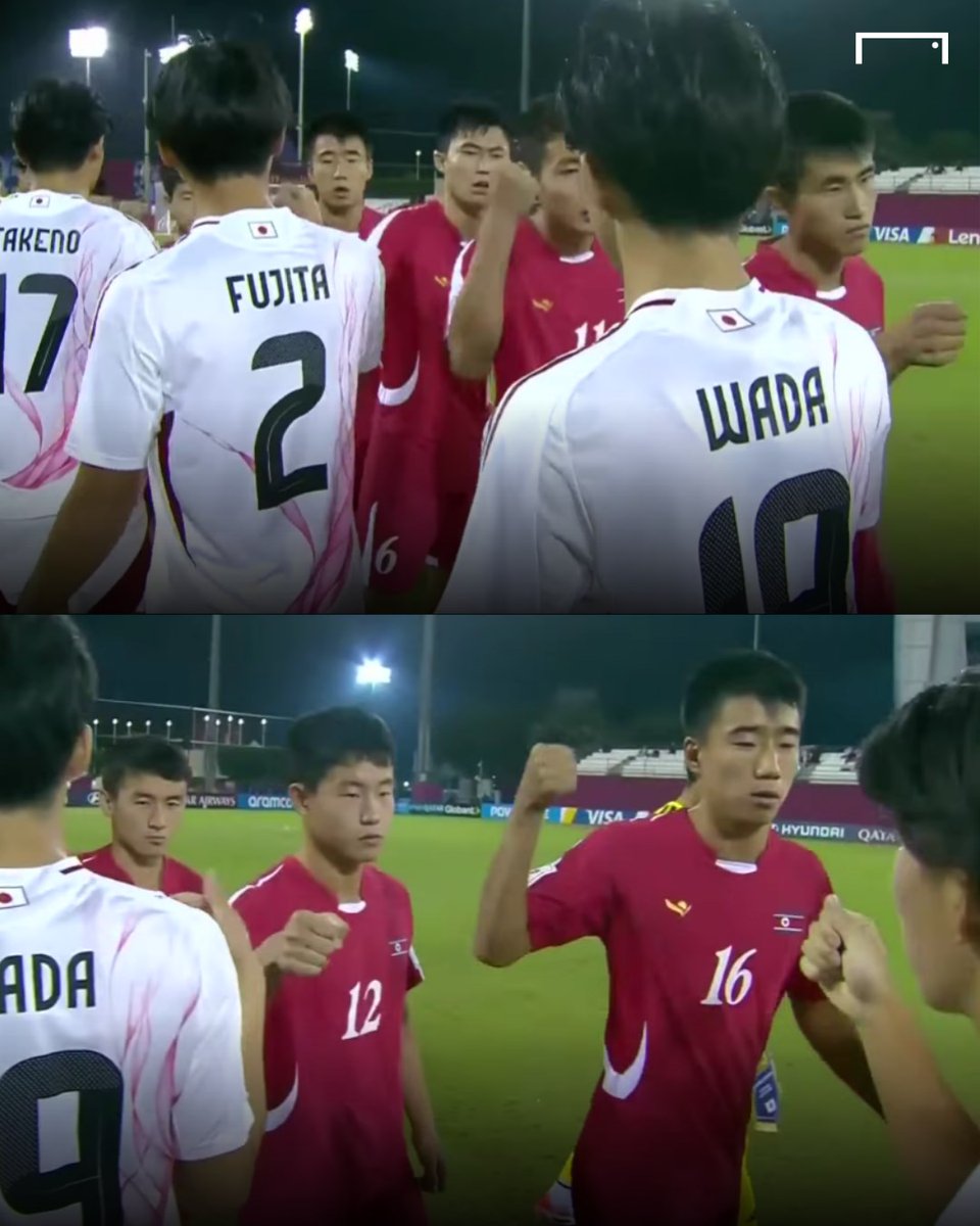 GOAL_ID's tweet image. Adu tos yang begitu panas antara pemain Korea Utara dan Jepang terjadi sebelum duel 16 besar Piala Dunia U-17 🇯🇵🇰🇵 

Akhirnya, Jepang mengalahkan Korea Utara 5-4 melalui adu penalti (1-1) untuk melaju ke perempat final! 🏆