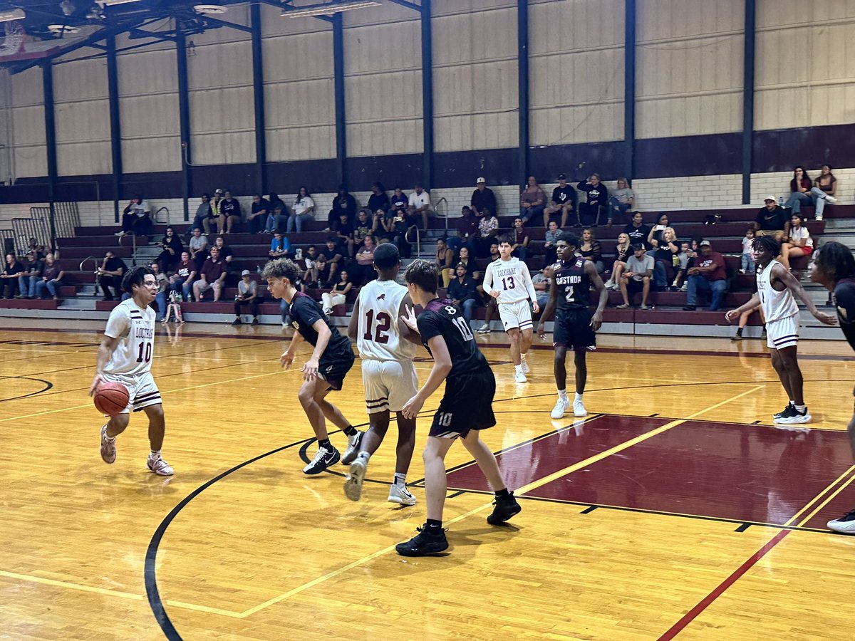Lockhart Basketball with the program SWEEP of Bastrop! Freshman with a huge win 60-44, JV with a big win 51-32, and Varsity pulls it off 37-36! It took an entire team effort to pull out the win and looking forward to our next game this Saturday at Gonzales at 12:00PM! <a href="/LocLions/">Lockhart Athletics</a>