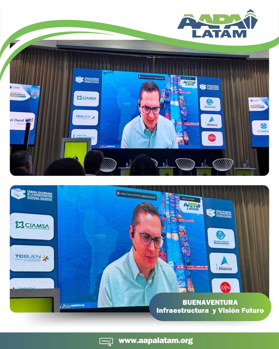 AAPALATAM's tweet image. AAPA LATAM estuvo presente en el conversatorio Buenaventura: Infraestructura y Visión Futuro en @OccidenteCCI . Nuestro Presidente Ejecutivo, Juan Duarte, expuso los principales retos geopolíticos y oportunidades del desarrollo portuario
#InfraestructuraPortuaria #Logística