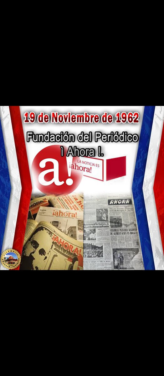 ¡Feliz 63 Aniversario, Periódico Ahora! 🎉Hay voces que se entrelazan con el alma de una ciudad, que narran no solo lo que pasa, sino lo que somos. Durante 63 años, el Periódico Ahora ha sido esa voz, ese compañero fiel que ha caminado de la mano de los holguineros.