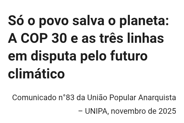 Análise anarquista da COP 30

uniaoanarquista.wordpress.com